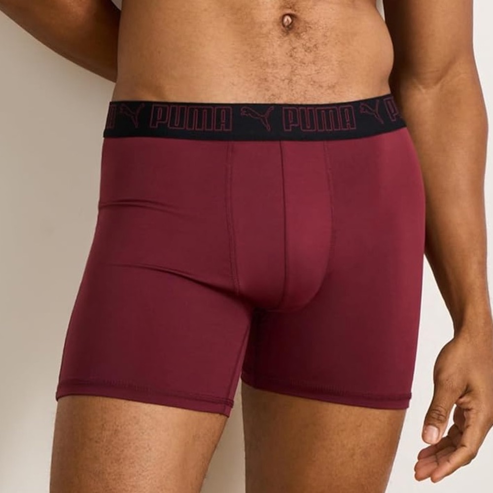 PUMA 5PK Performance Boxer Briefs Multicolor MED 32-34 Waist NWT